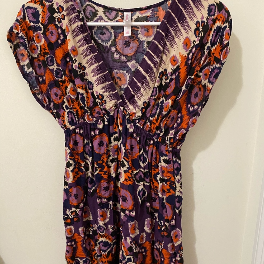 Multi-Colored Floral Dress